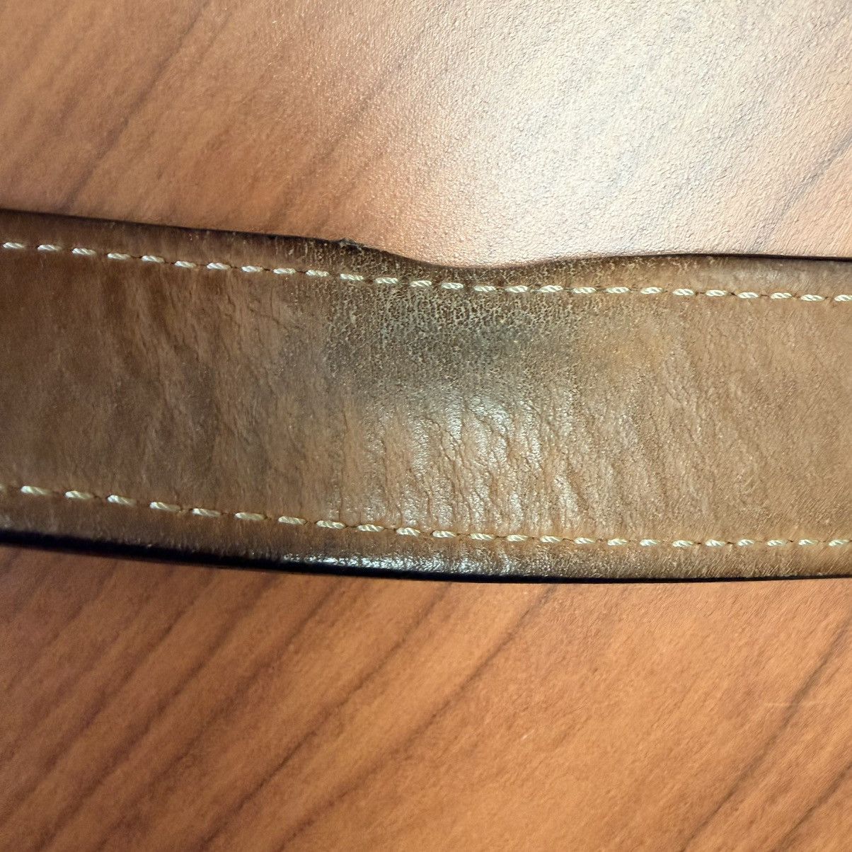 Coach Coach Black Leather Belt Contrast Stitch Silver Buckle 80cm Size 32 - 16 Thumbnail