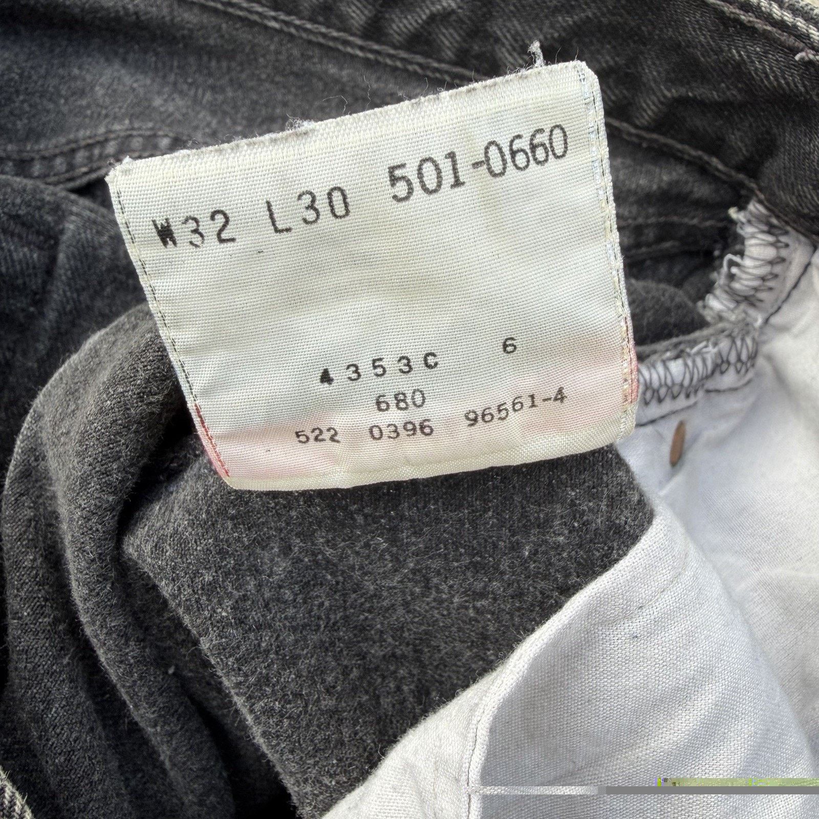 Levi's × Vintage Vintage 90s Levis 501 Faded Straight Black Denim Jeans 32x30 Size US 32 / EU 48 - 9 Thumbnail