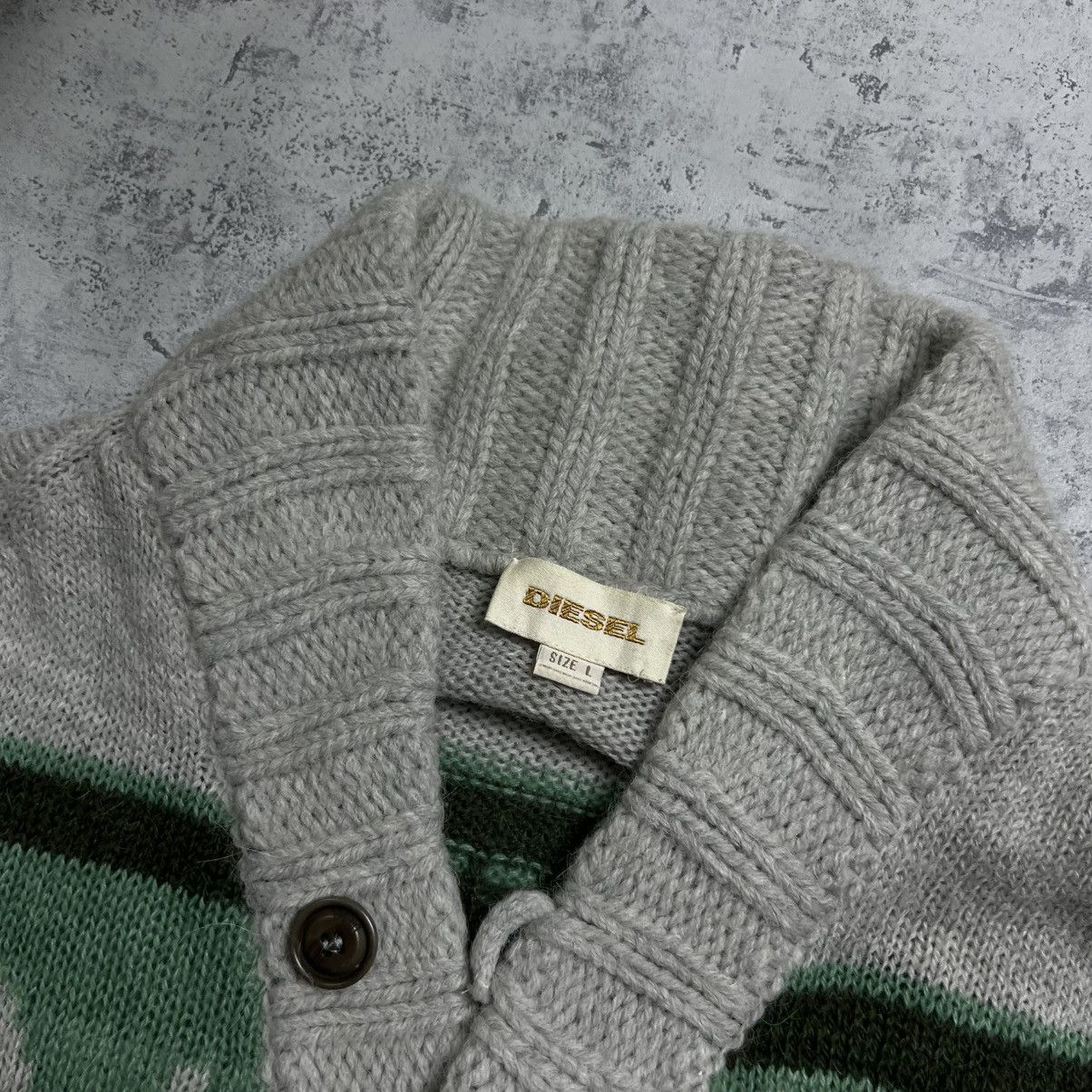Diesel 00s Diesel Alpaca Wool Vintage Knit Button Up Sweater Size US L / EU 52-54 / 3 - 5 Thumbnail
