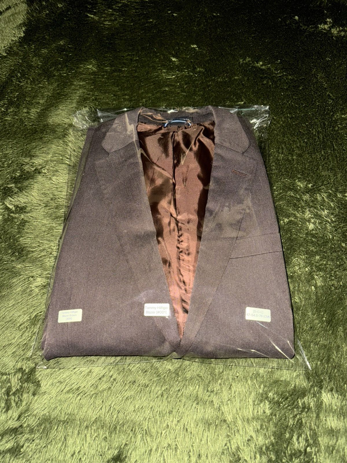 Tommy Hilfiger [40R] Tommy Hilfiger USA Two-Button Classic Fit Blazer Brown Size 40R - 12 Thumbnail