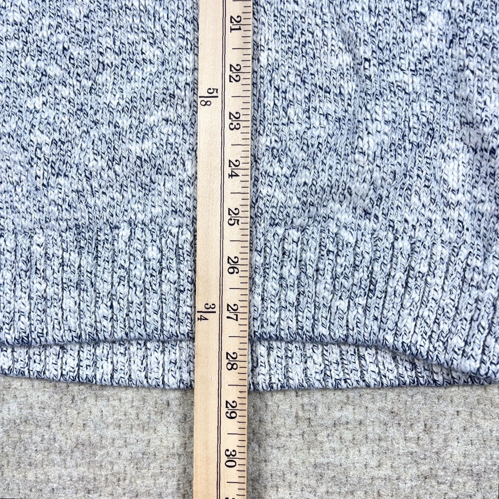 Vintage LL Bean Sweater Women Medium Tall Gray Marled Ragg Roll Mock Funnel Neck Rib Knit Pullover Casual Classic Season Fall Winter Size M / US 6-8 / IT 42-44 - 7 Thumbnail