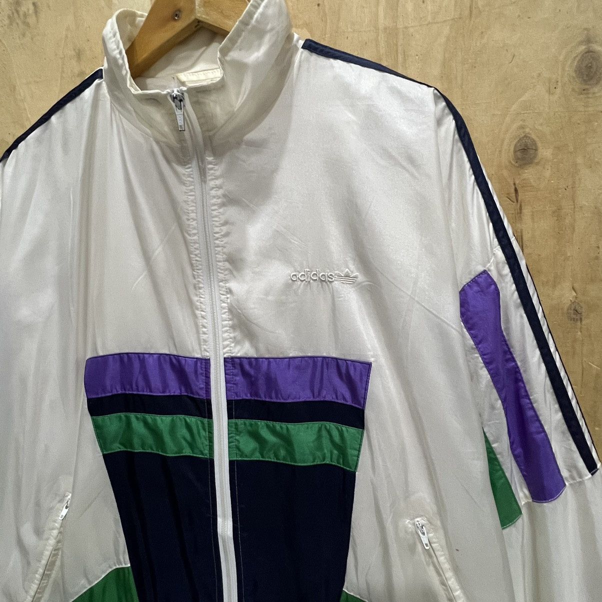 Adidas × Vintage Vintage Adidas Windbrecker Size US L / EU 52-54 / 3 - 9 Thumbnail