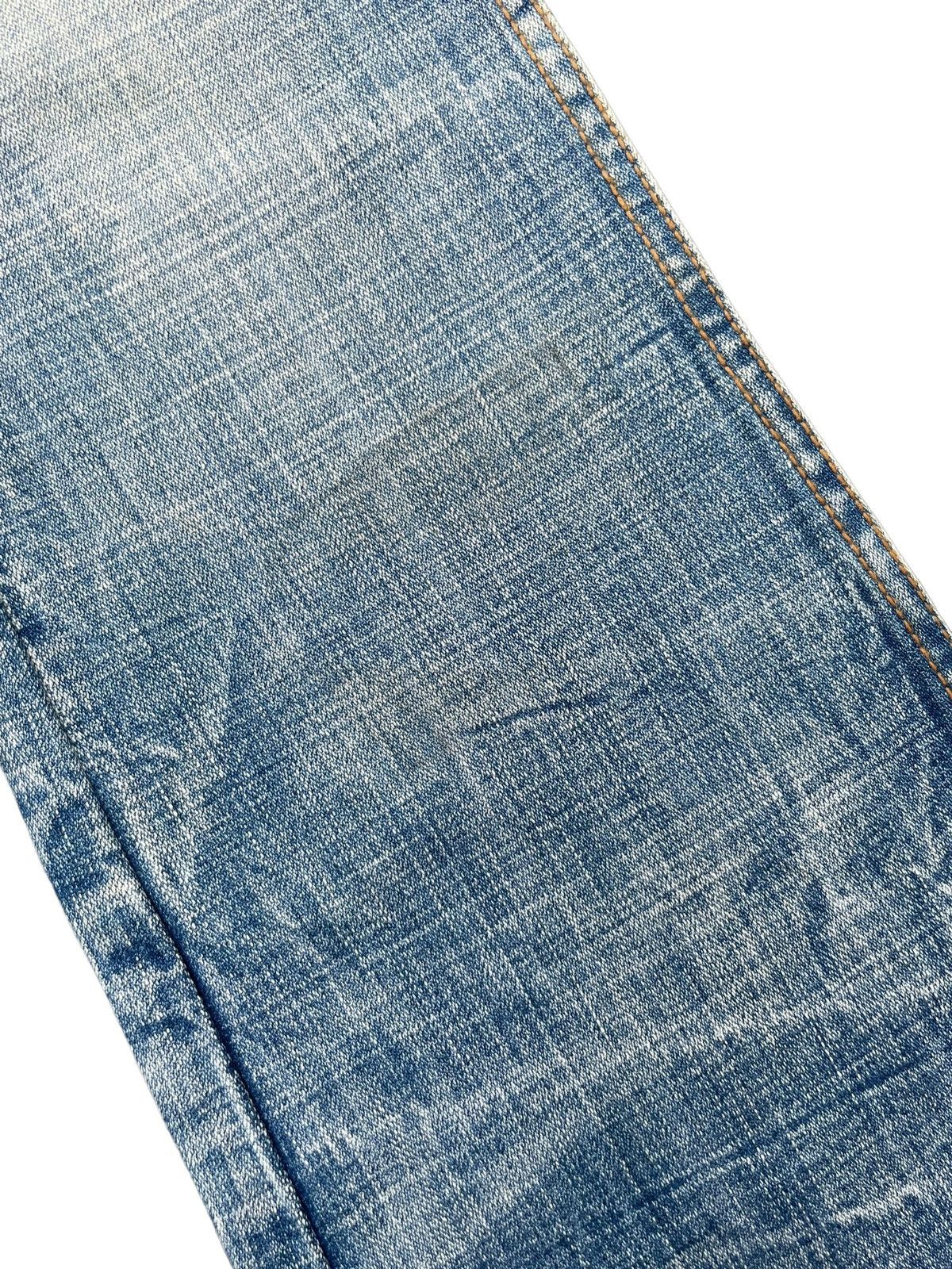 Japanese Brand Vintage Flare 5pm Jeans Distresed Denim Size 29" - 3 Thumbnail