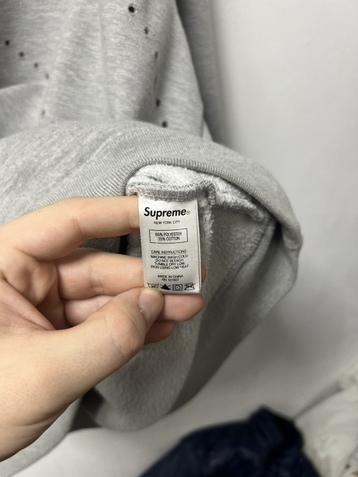 Supreme Supreme Hoodie Big Logo Gray Size US XL / EU 56 / 4 - 7 Thumbnail