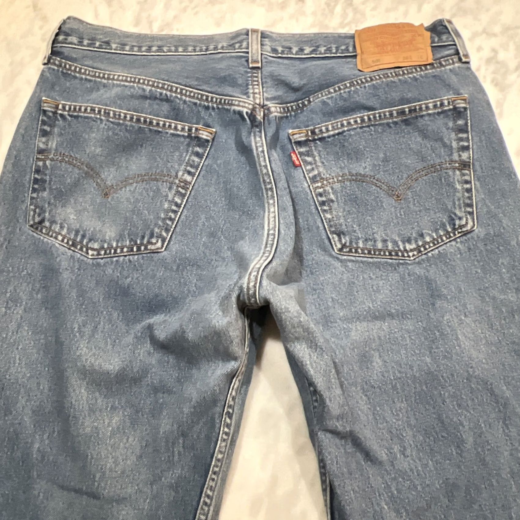 Levi's VINTAGE Levi's 501 Jeans Men Regular Fit Stamp Button Fly Blue 90s USA 38x34 33x34 (Adjusted to include key details) Size US 36 / EU 52 - 6 Thumbnail