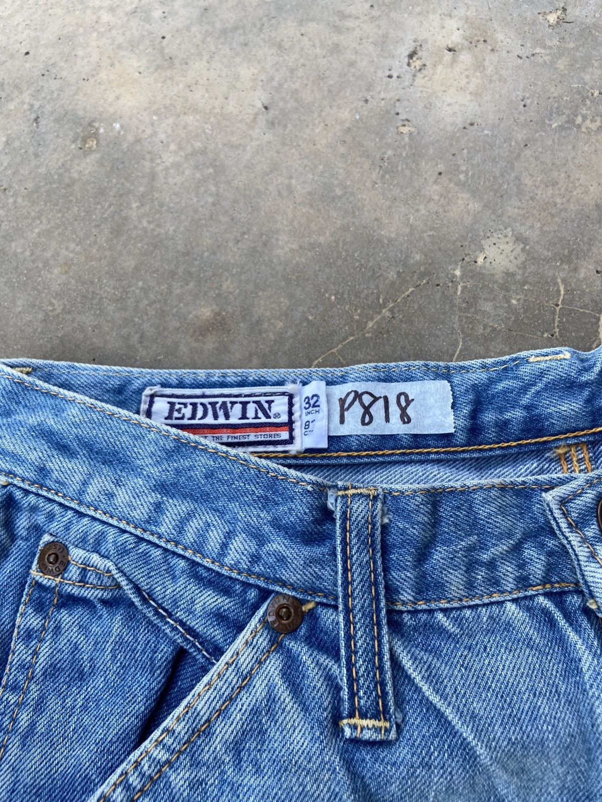 Edwin Vintage 80s Edwin Straight Jeans Size US 28 / EU 44 - 4 Thumbnail