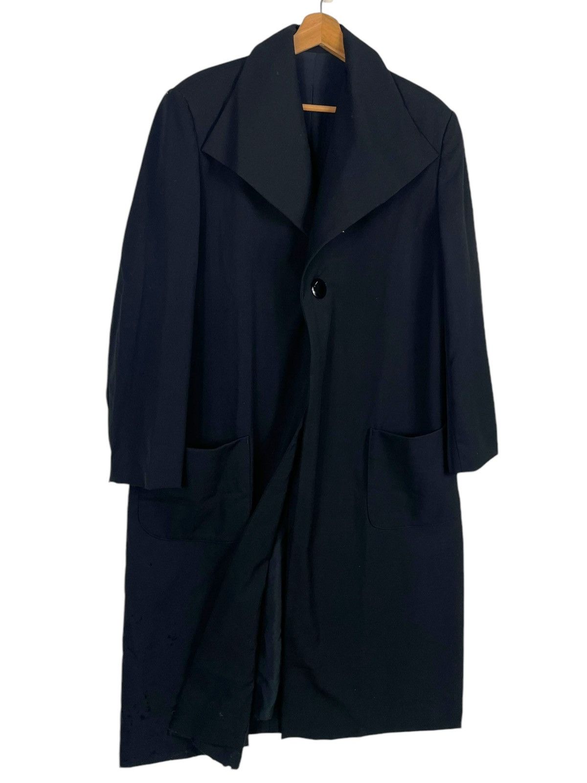 Y's × Y's for Men × Yohji Yamamoto 💥IMPER MEABLE YOHJI YAMAMOTO ICONIC BLACK COAT JACKET Size US M / EU 48-50 / 2 - 3 Thumbnail