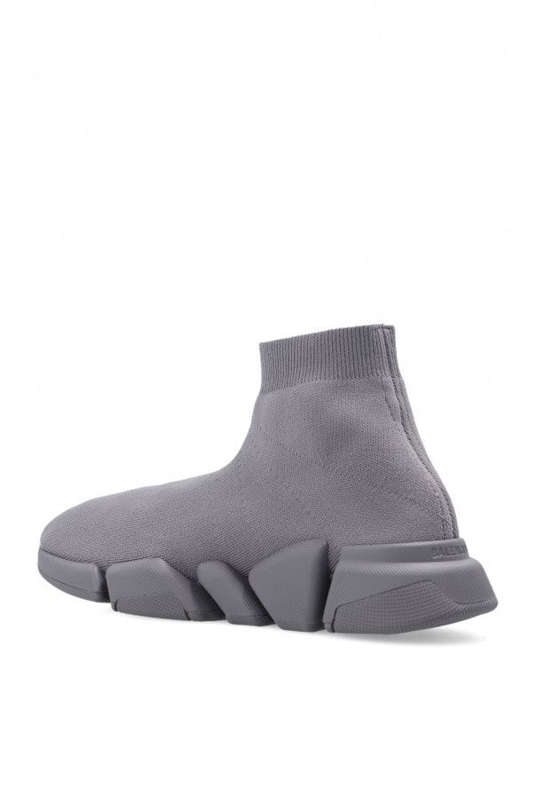 Balenciaga o1bcso1str0625 Speed 2.0 Recycled Knit Sneakers in Dark Grey Size US 7 / IT 37 - 5 Thumbnail