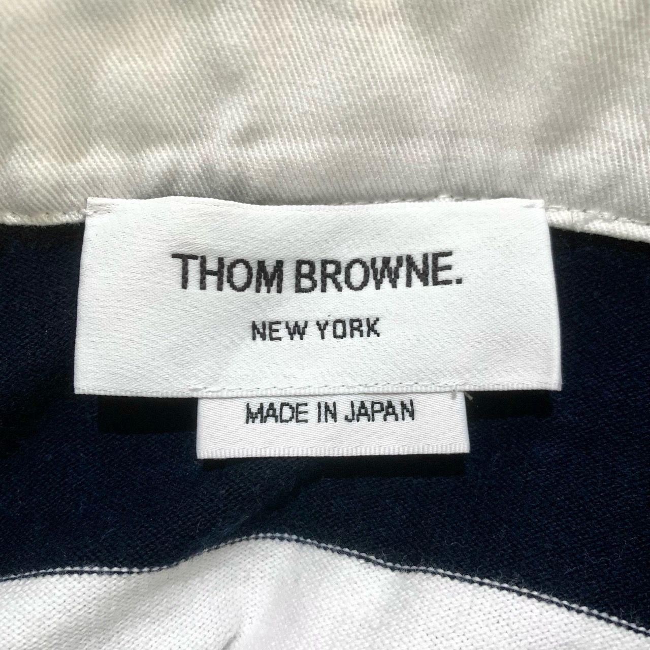 Thom Browne [Thom Browne] Four-Stripe Collared Striped Long-Sleeve Polo Size US XXS / EU 40 - 2 Thumbnail