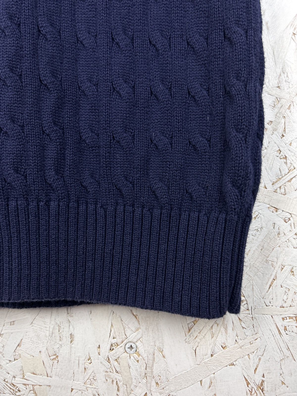 Polo Ralph Lauren Polo By Ralph Lauren Cable Knit V Neck Vest Sweater Size US S / EU 44-46 / 1 - 3 Thumbnail