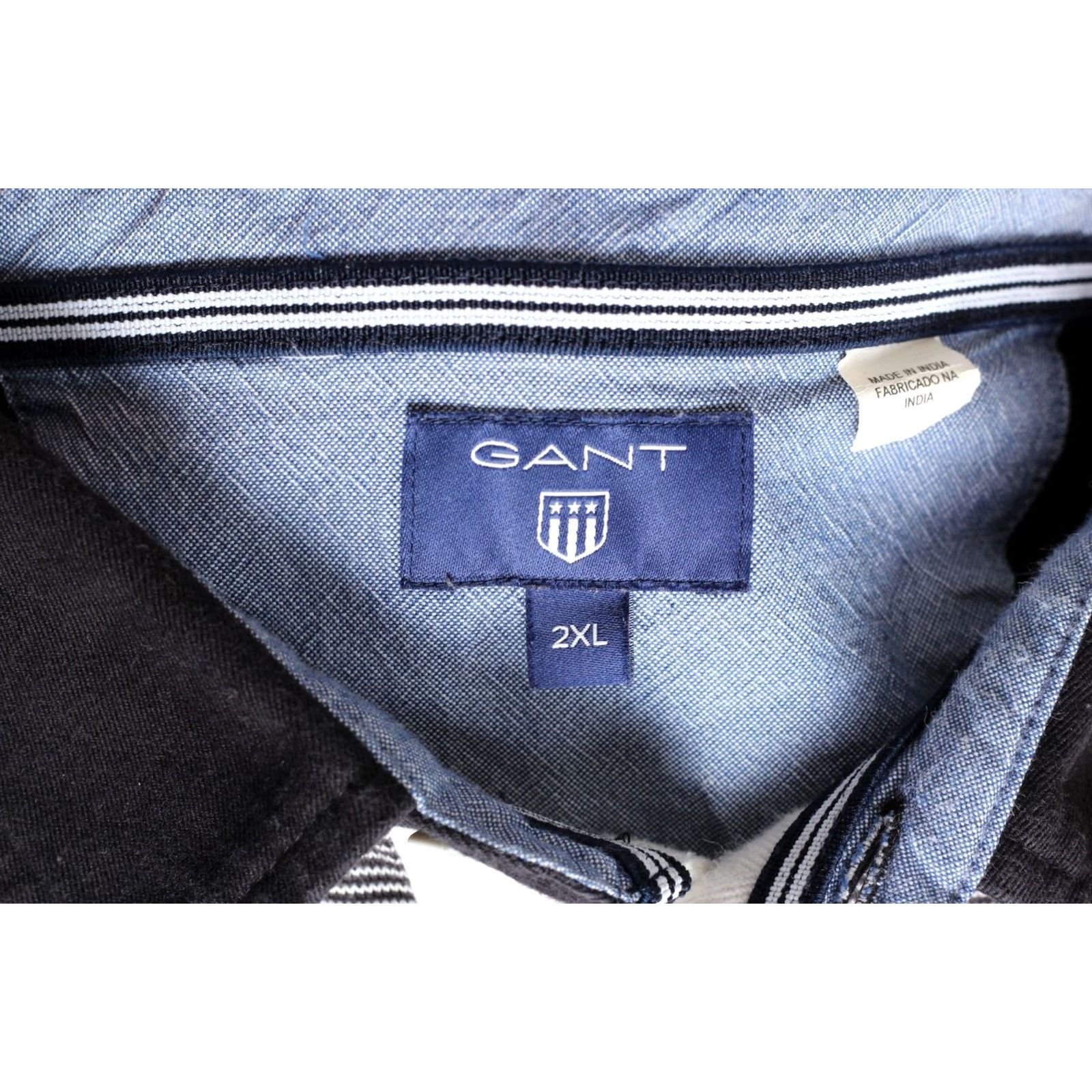 Gant GANT Polo Rugby Shirt Men 2XL Long Sleeve VR3672 Polo Shirt Men's 2XL Long Sleeve Grey/Black Striped Casual Designer Modern Fit Mens Size US XXL / EU 58 / 5 - 5 Thumbnail