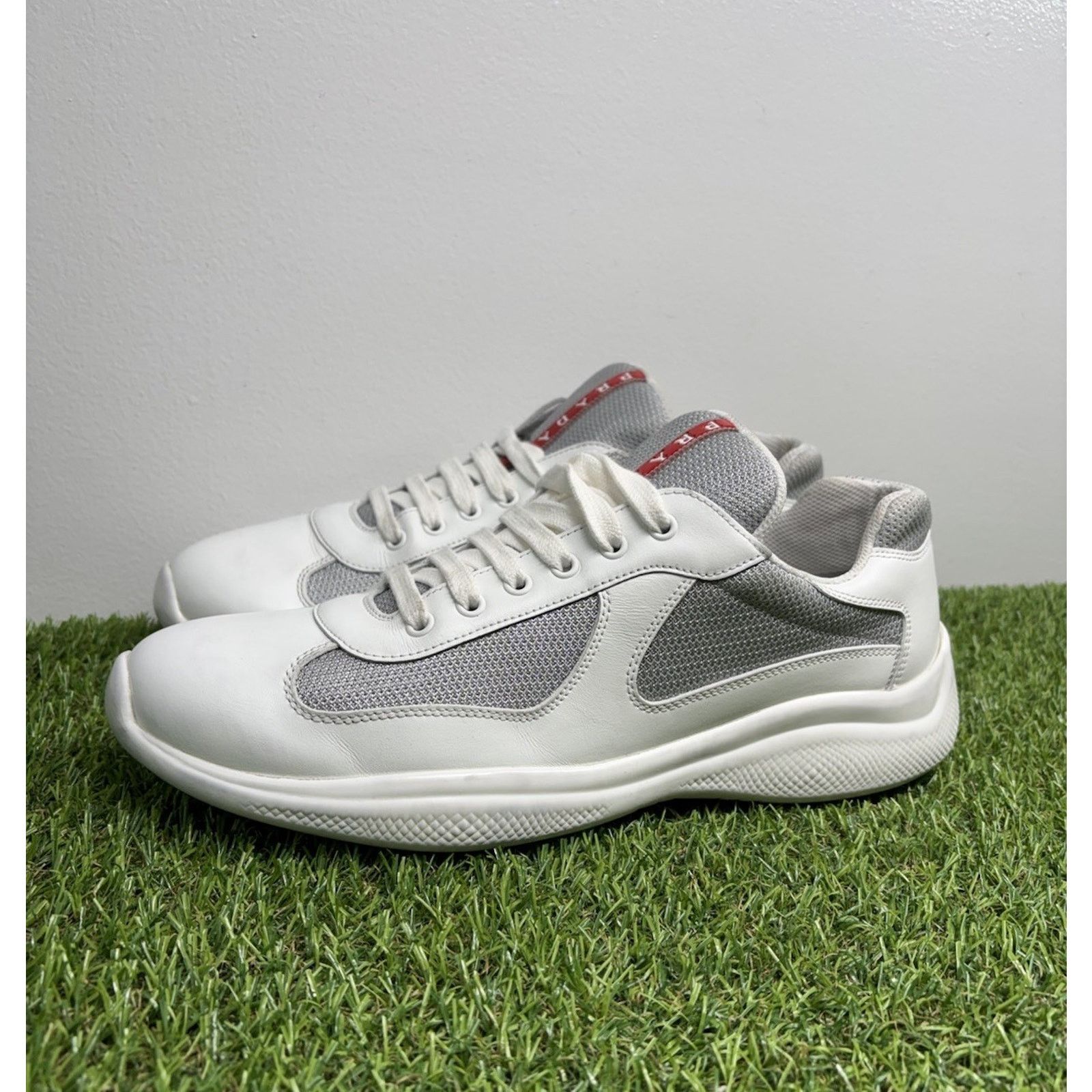 Prada Americas Cup ' White Leather ' GREAT CONDITION!