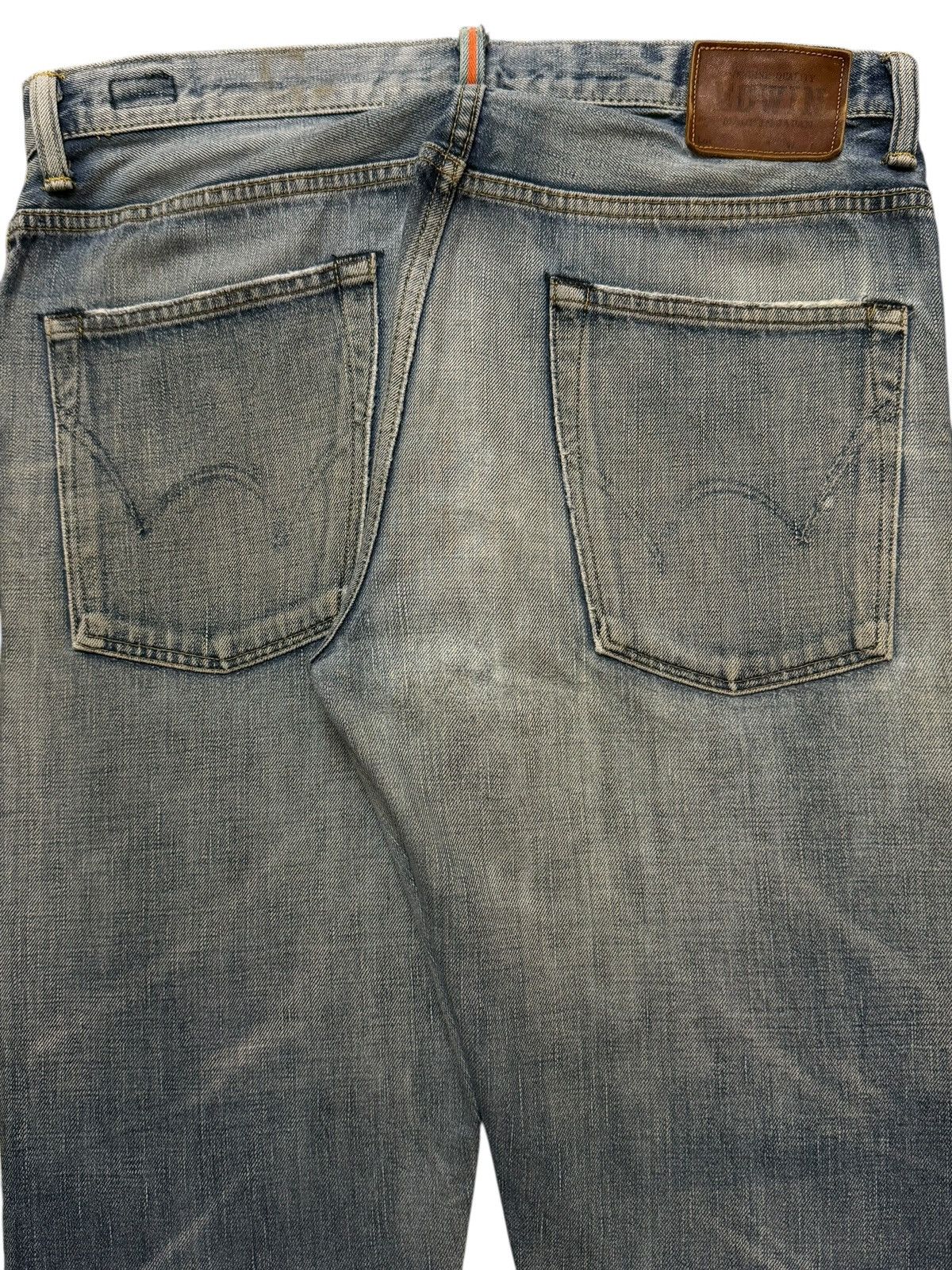 Edwin Vintage 90s Japan Edwin Selvedge Blue Faded Wash Straight Size US 33 - 5 Thumbnail