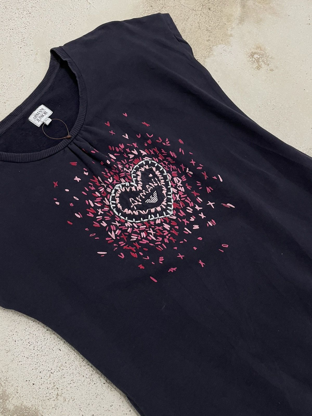 Armani Armani Junior Blouse Heart Love Embroidery Size XS / US 0-2 / IT 36-38 - 5 Thumbnail