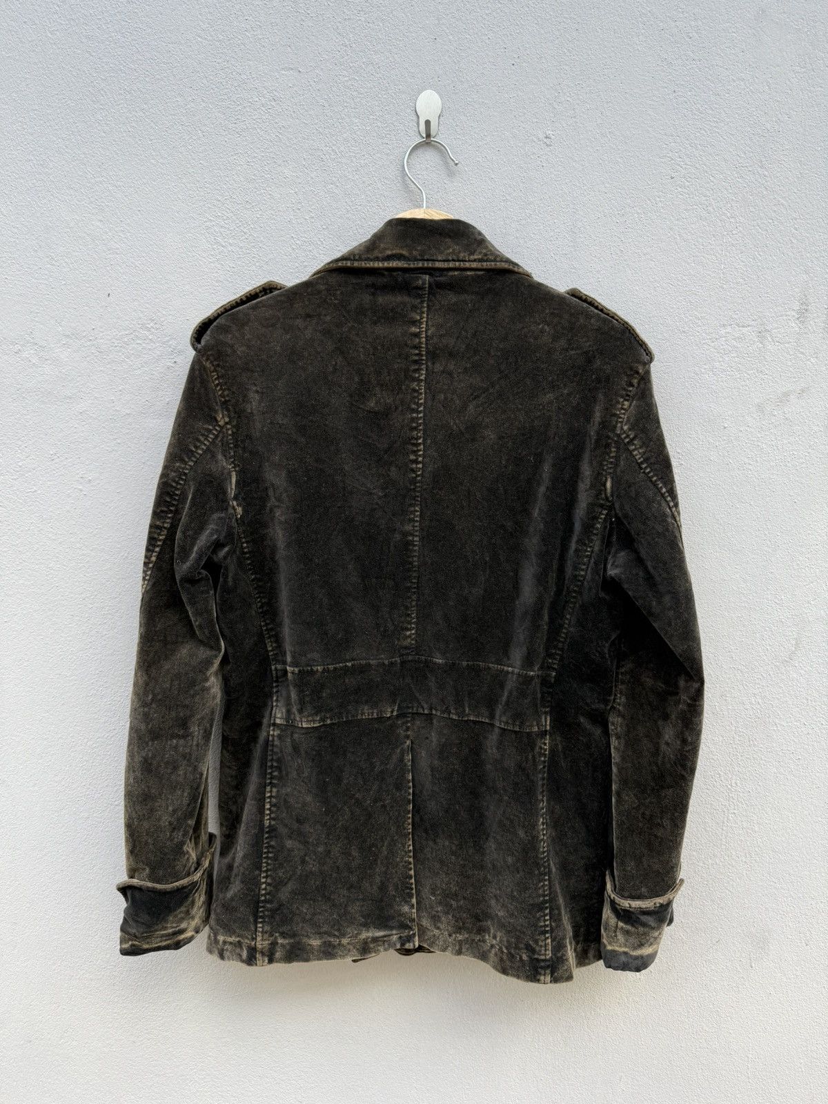 Tornado Mart 1990s Tornado Mart Double Collar Mud Wash Velvet Jacket Size US M / EU 48-50 / 2 - 9 Thumbnail