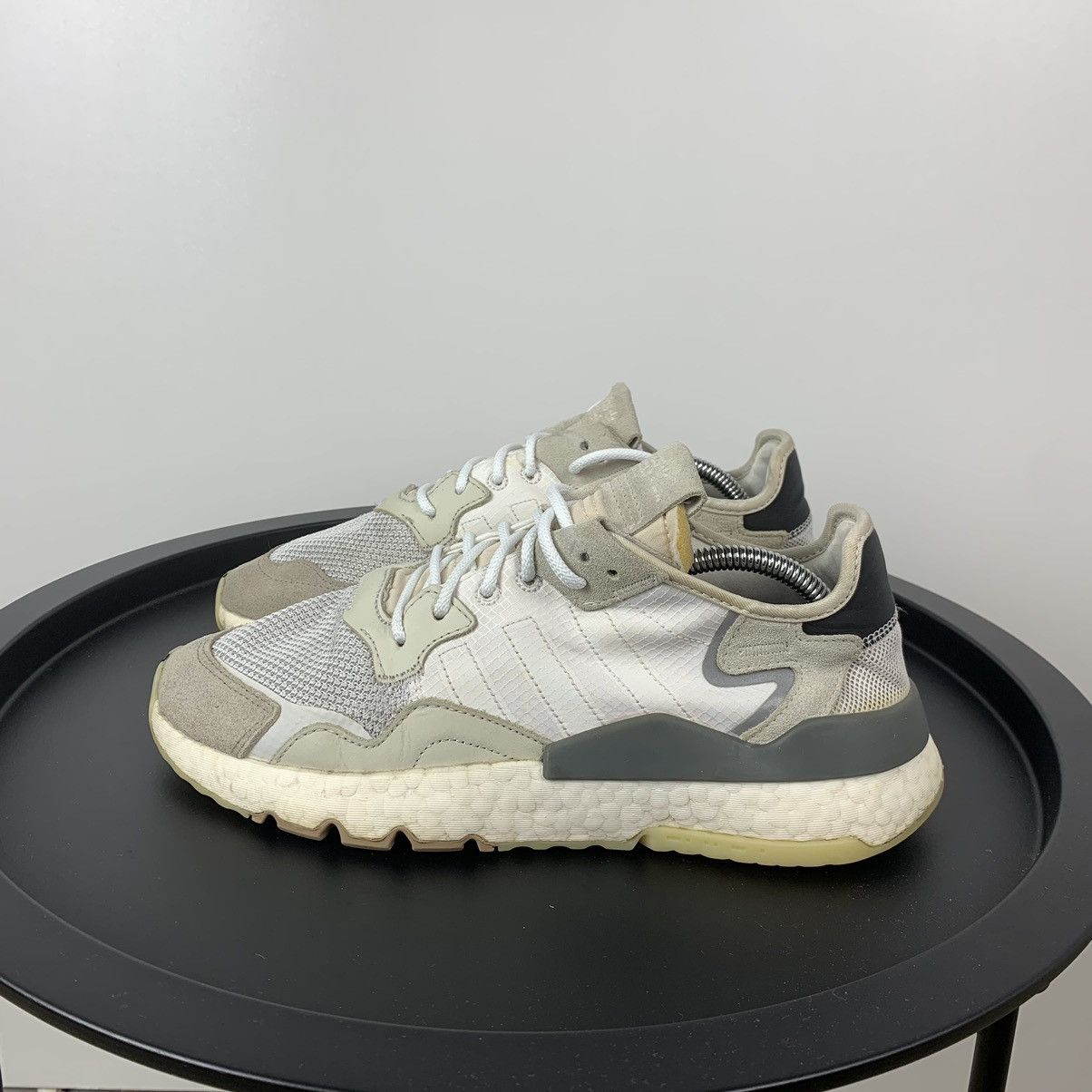 Adidas Men’s Adidas Nite Jogger White/Grey Size 8 1/2 Sneakers Size US 8 / EU 41 - 1 Thumbnail