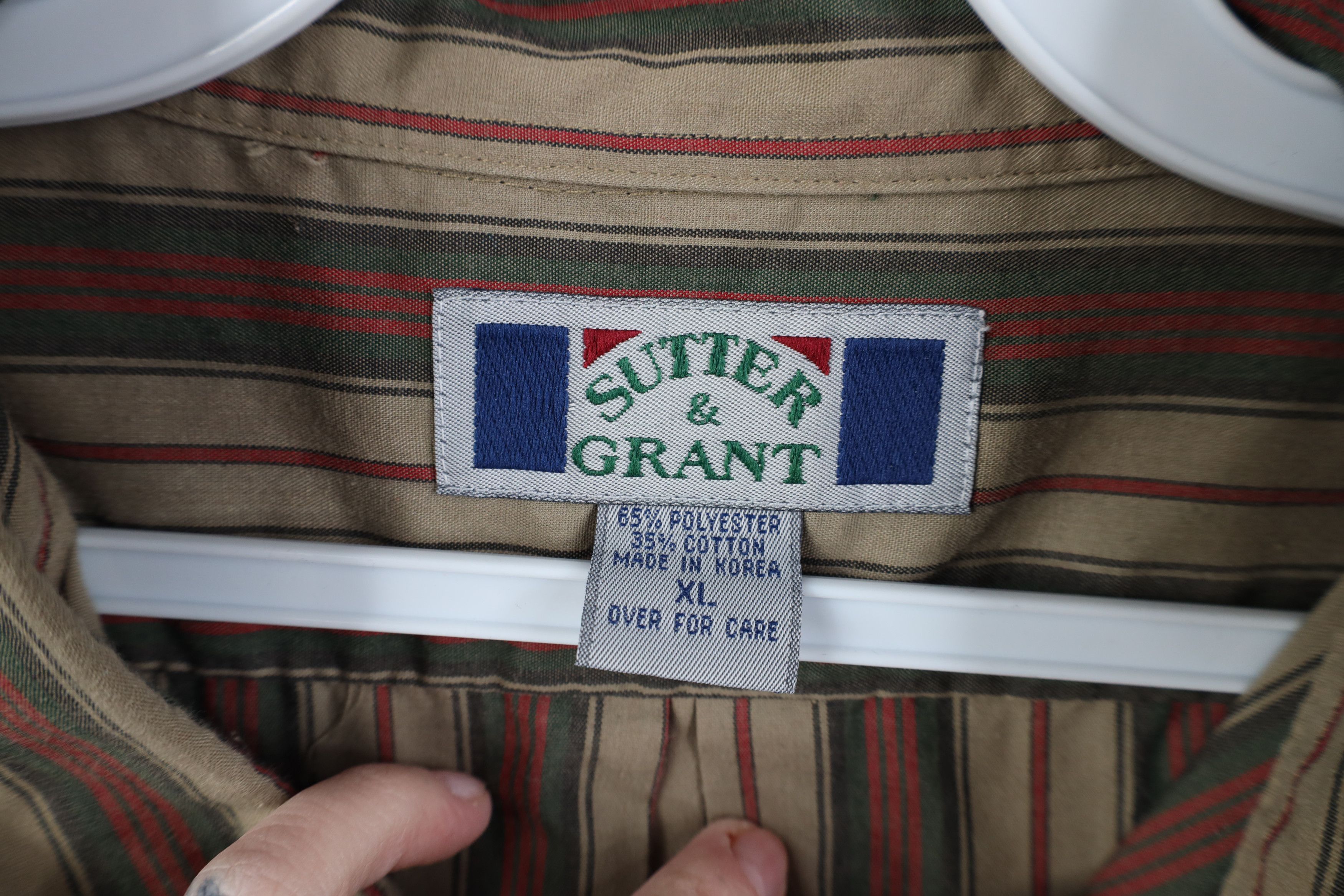 Vintage Vintage 90s Streetwear Striped Collared Button Down Shirt Size US XL / EU 56 / 4 - 7 Thumbnail