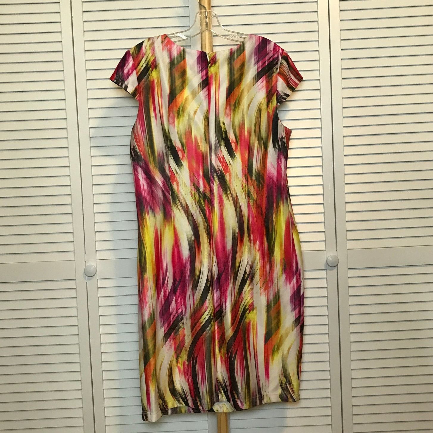 Other Madison Leigh Beaded Boat Neck Cap Sleeve Sheath Dress 14 Size XL / US 12-14 / IT 48-50 - 2 Thumbnail
