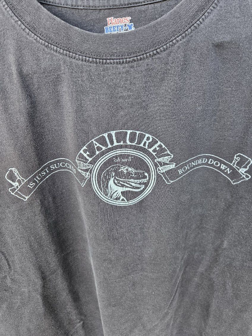 Hanes Failure Is Just Success Rounded Down T Rex Hanes Tee Size US L / EU 52-54 / 3 - 2 Thumbnail