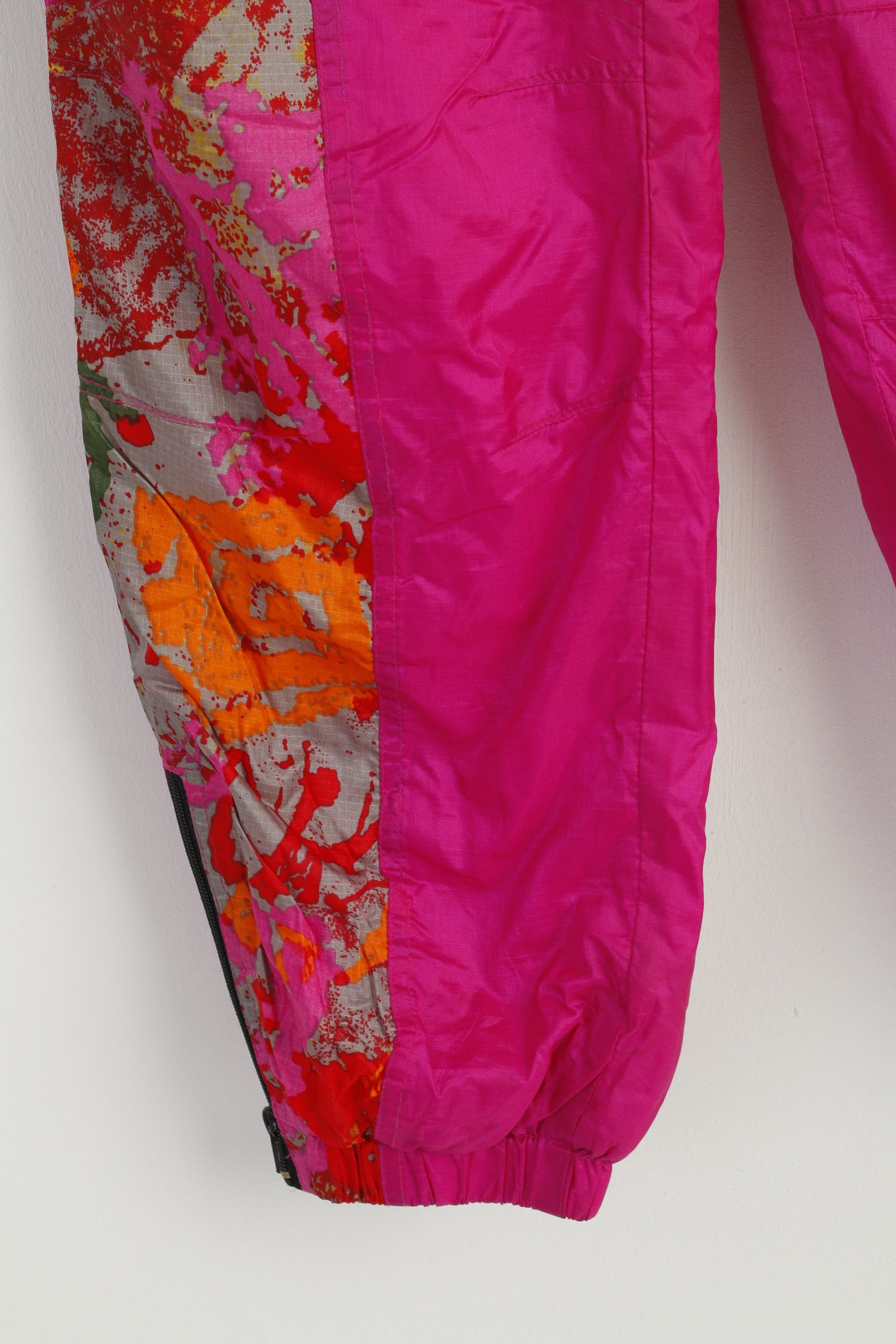 Vintage Vintage Women 164 Ski Trousers Pink Nylon Waterproof 8859 Size 24" / US 00 / IT 34 - 2 Thumbnail
