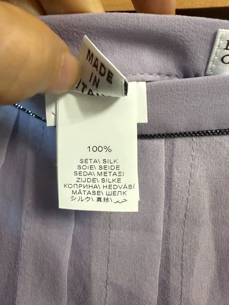 Brunello Cucinelli Brunello Cucinelli 25 Models of Lilac Colored Beaded Silk Size 26" / US 2 / IT 38 - 7 Thumbnail