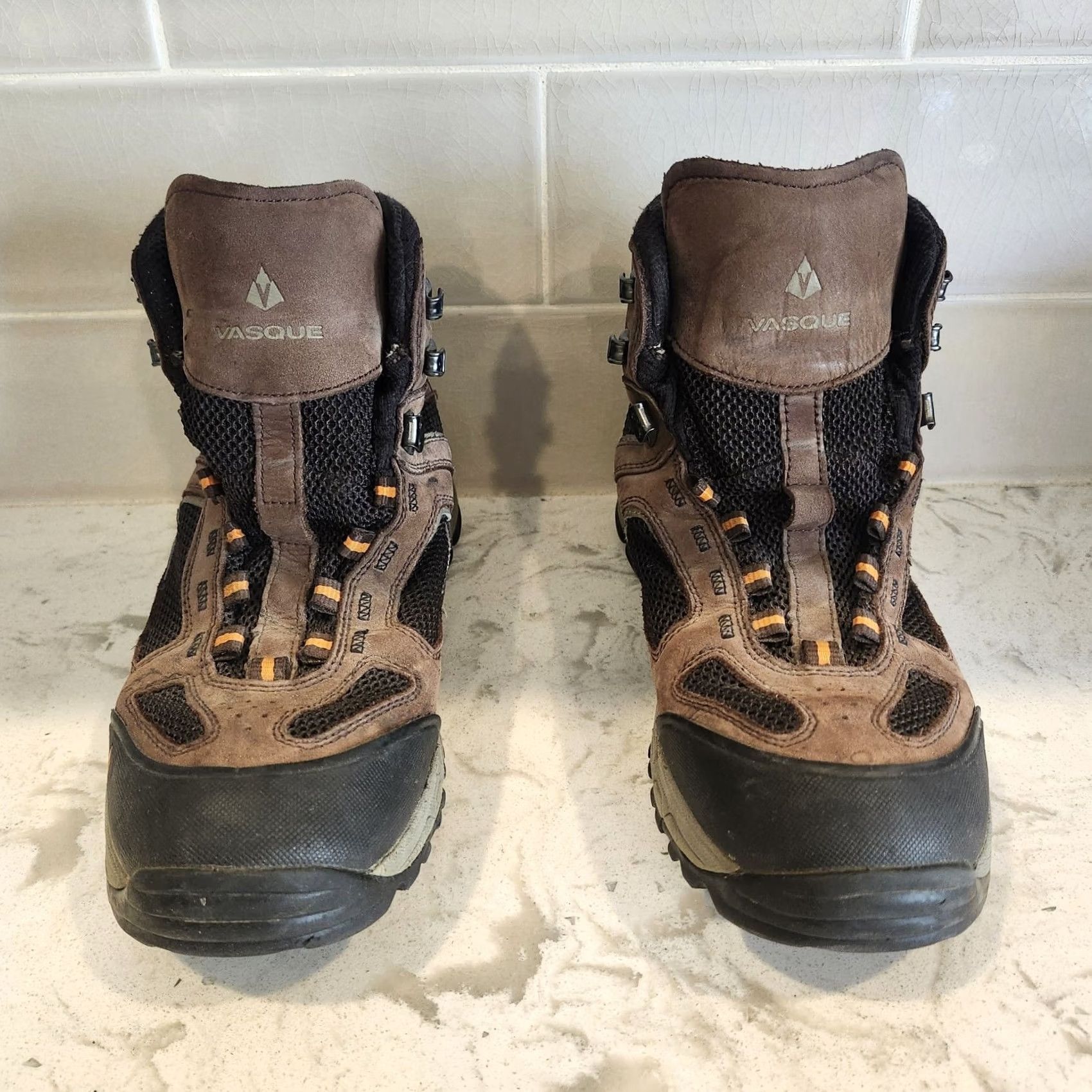 Vasque Vasque Gore Tex Hiking Boots Mens 9M Brown Waterproof Trail Outdoor NO SHOELACES Boots Mens Brown Gore Tex Hiking Boots Size US 8 / EU 41 - 3 Thumbnail