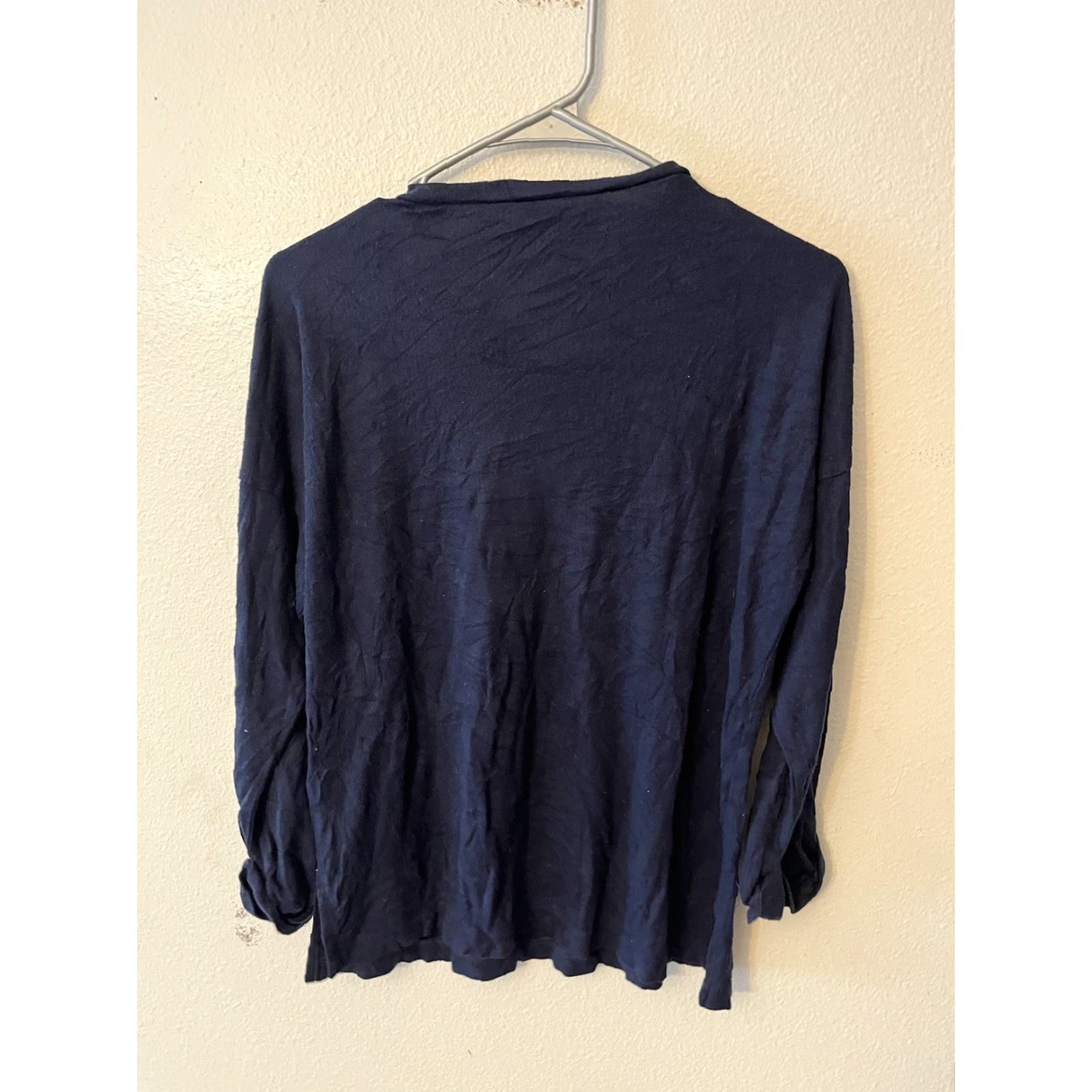 J.Crew Women’s J Crew Navy Blue Acrylic Blend Long Length Soft Sweater S Size S / US 4 / IT 40 - 3 Thumbnail