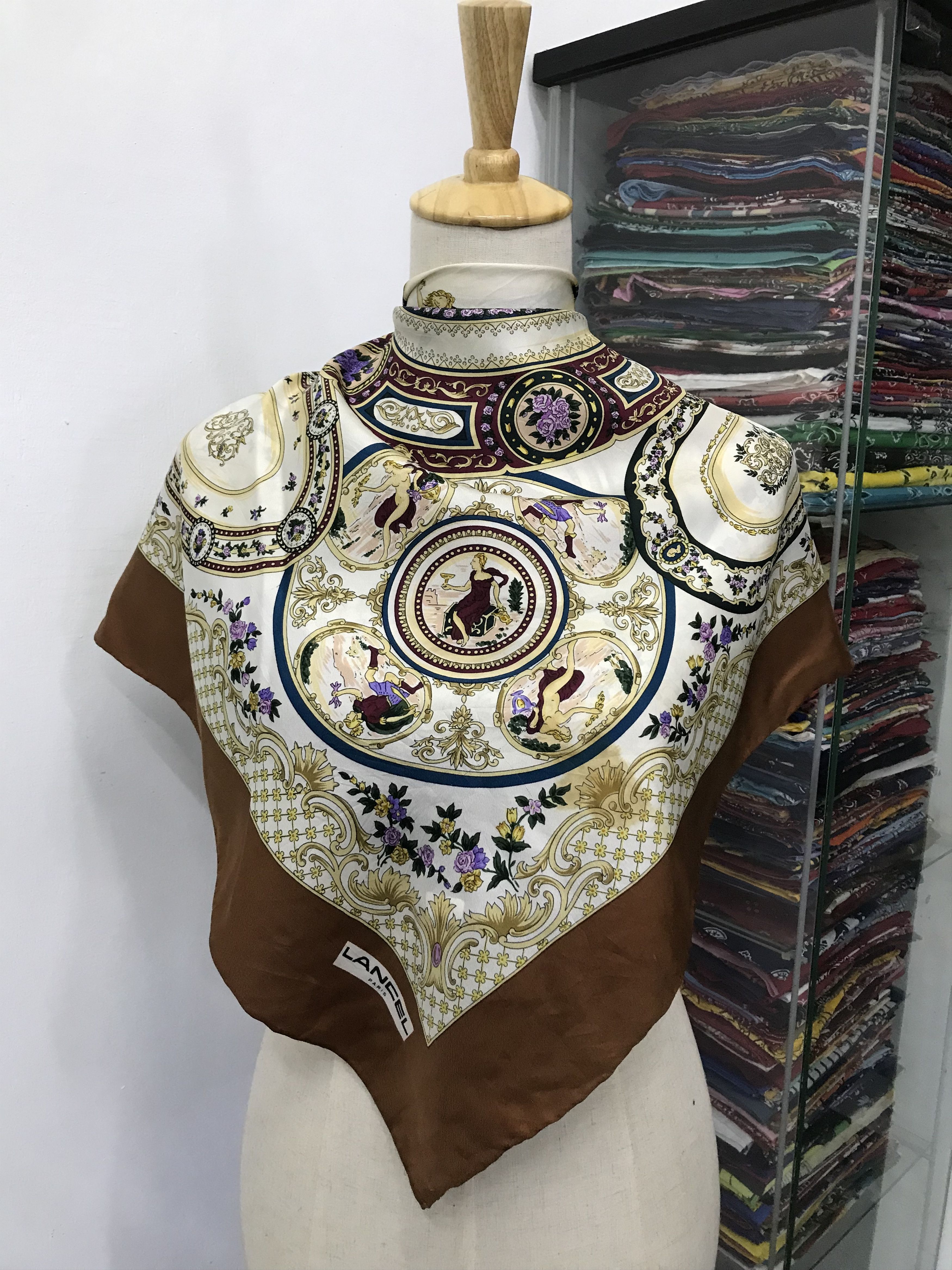 Vintage Lancel silk Scarf