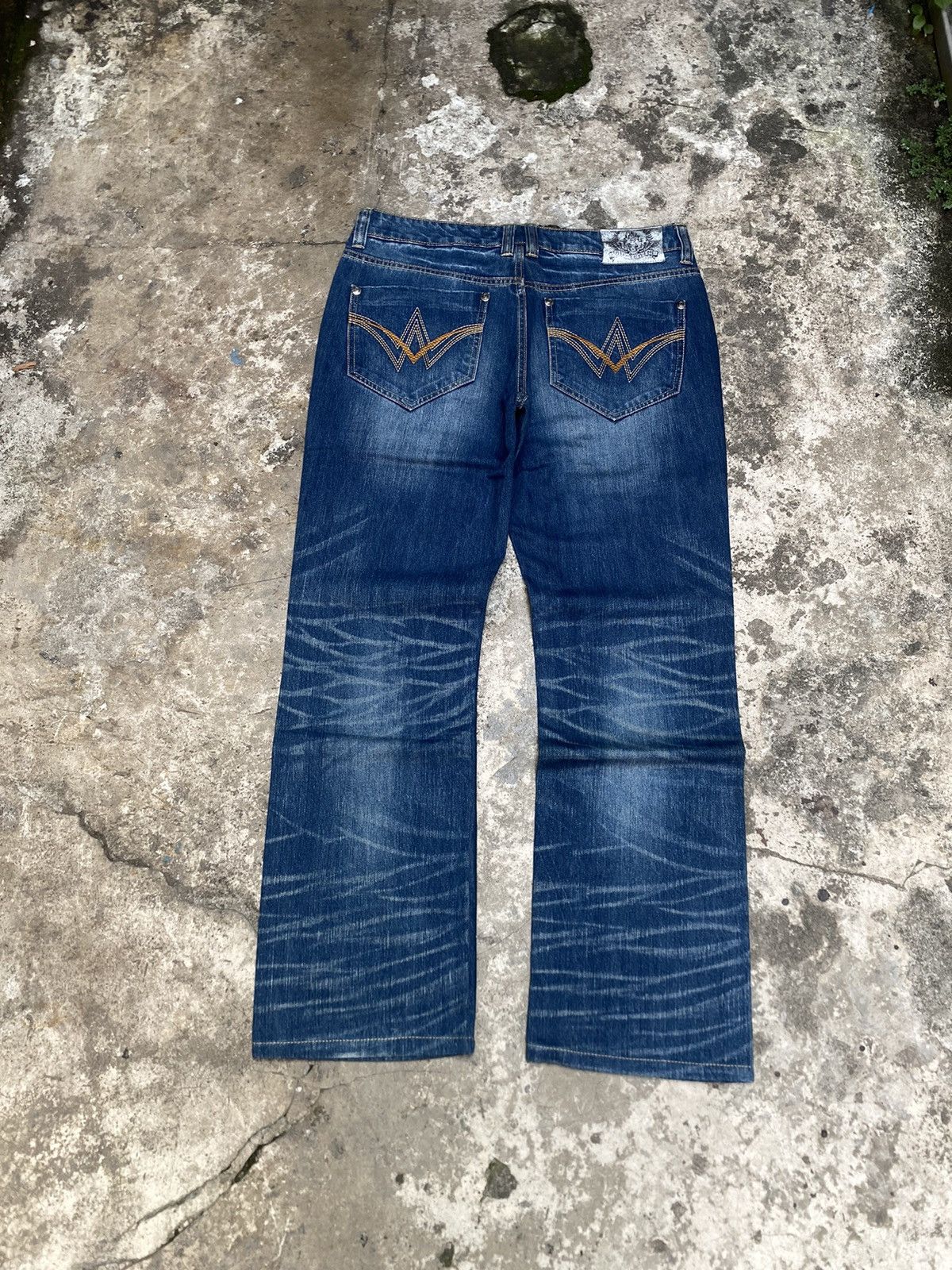 Japanese Brand Big Train Osaka Distressed Faded Blue Denim Japan Size US 36 / EU 52 - 2 Thumbnail