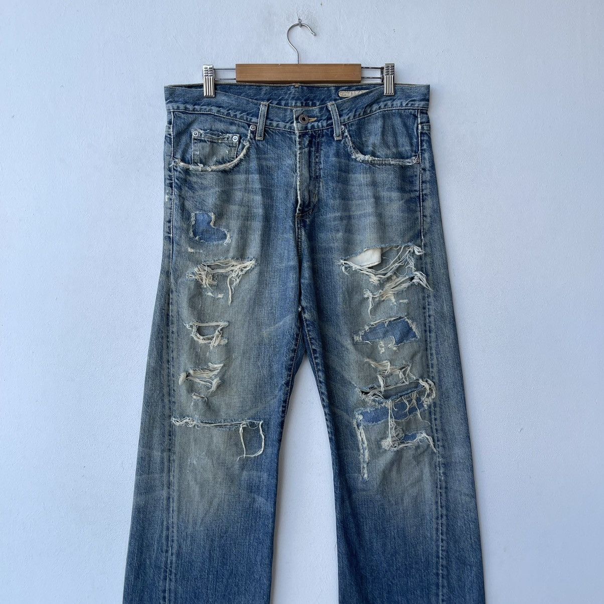 Chip & Pepper Archival Chip & Pepper Destroyed Boro Denim Jeans Size US 31 - 3 Thumbnail