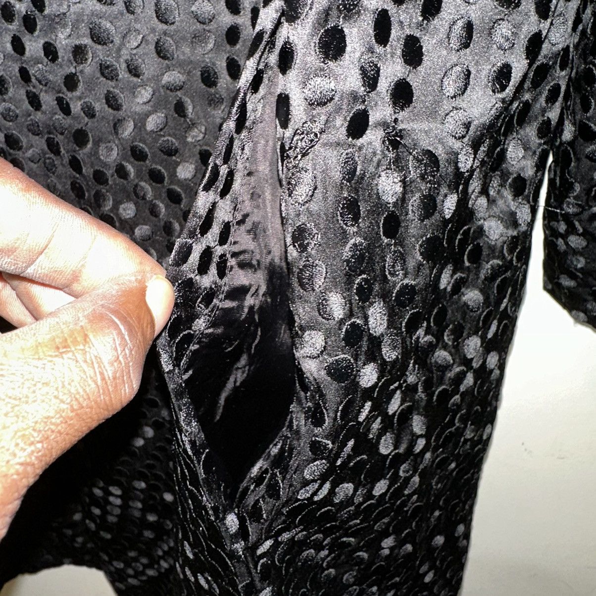 Eileen Fisher Eileen Fisher Silk Jacket Womens Med Black Polka Dot Long Size M / US 6-8 / IT 42-44 - 10 Thumbnail