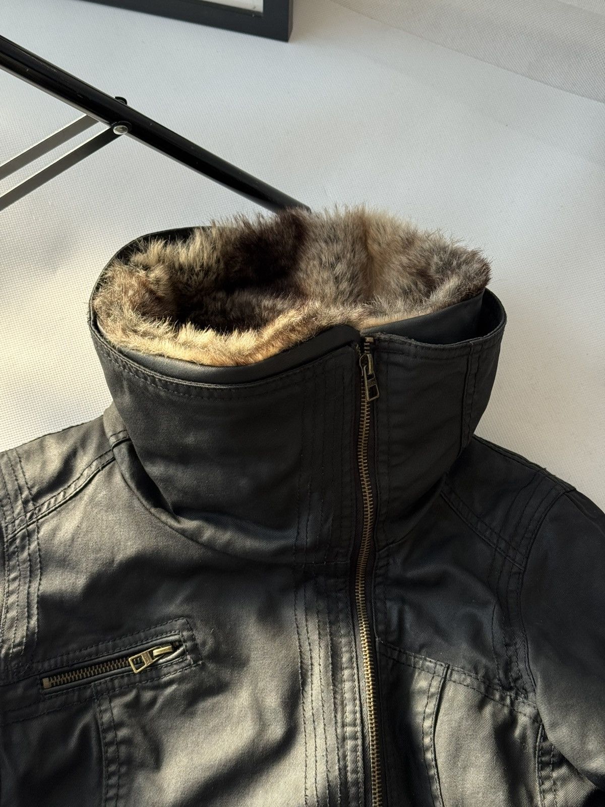 Japanese Brand Vintage Y2K Motorcycle Fur Collar Avantgarde Jacket Size US M / EU 48-50 / 2 - 9 Thumbnail