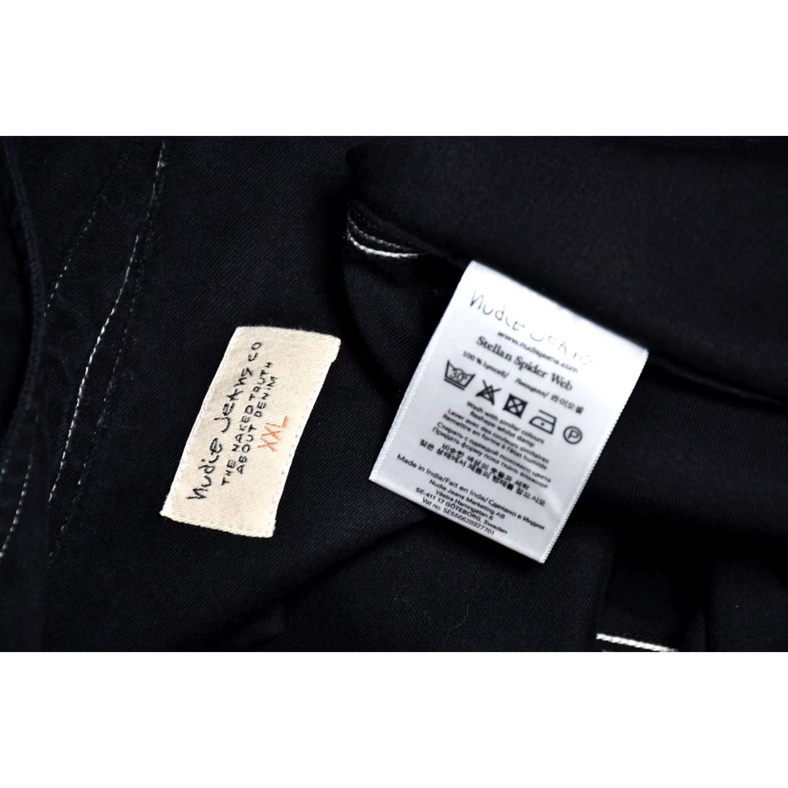 Nudie Jeans Nudie Jeans Stellan Spider Web Embroidered Shirt Men's 2XL Black Lyocell Long Sleeve Button-Up Western Casual Size US XXL / EU 58 / 5 - 7 Thumbnail
