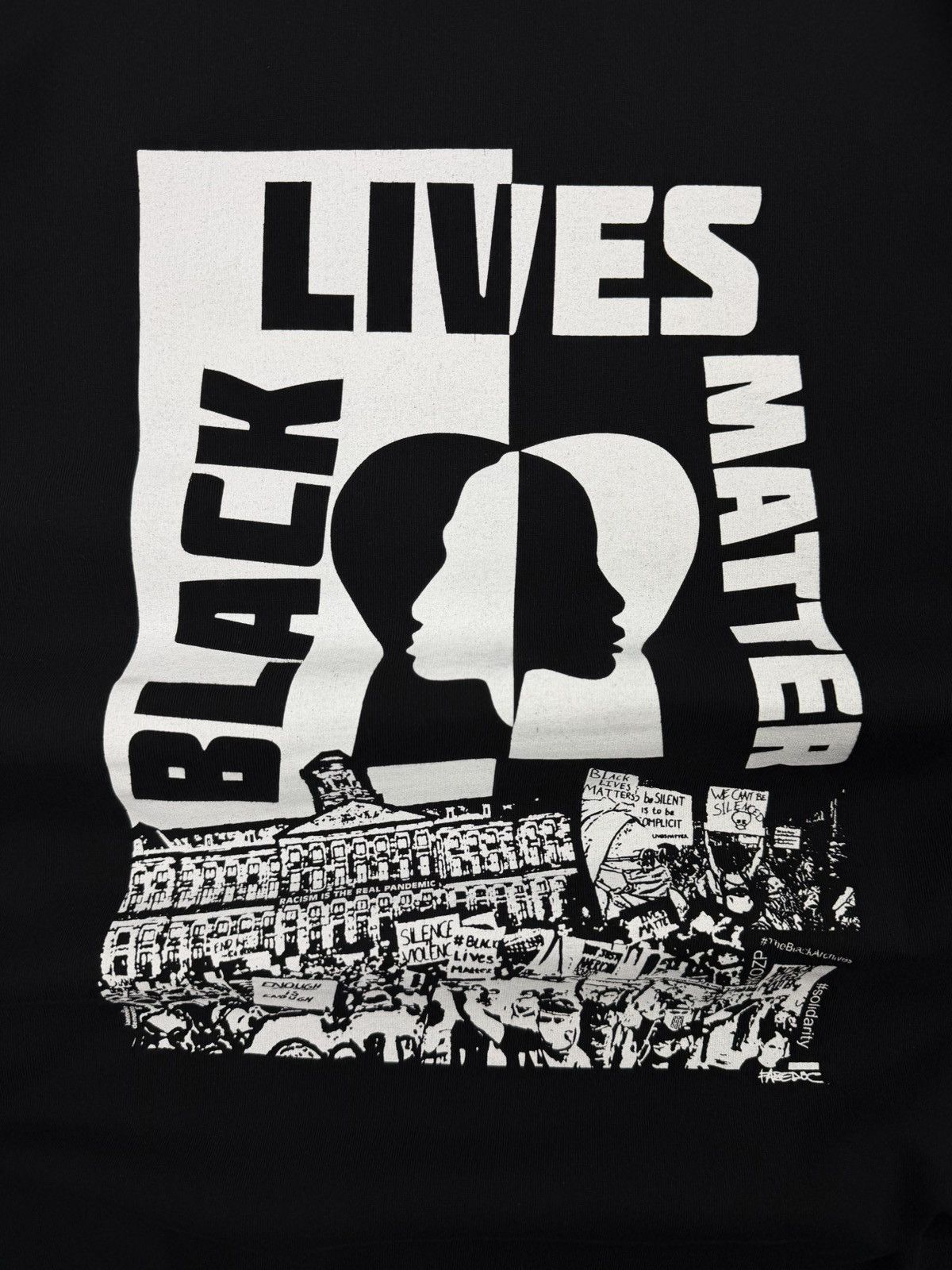 Daily Paper Black Lives Matter Amsterdam Graphic Tee Streetwear Rare Y2K Size US L / EU 52-54 / 3 - 8 Thumbnail