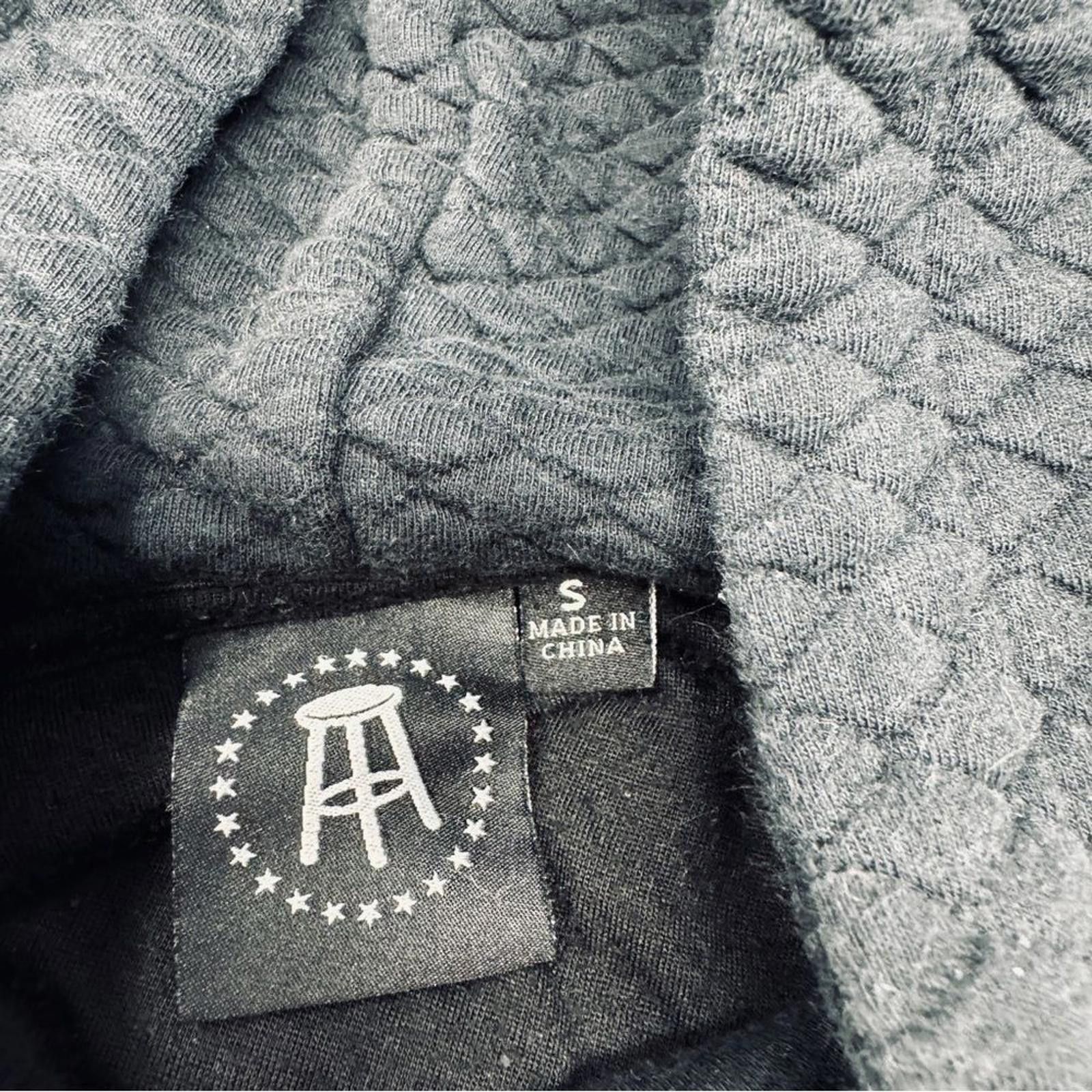 Designer Barstool. Women’s Patchwork Black Hoodie. Size Small. Size S / US 4 / IT 40 - 2 Thumbnail
