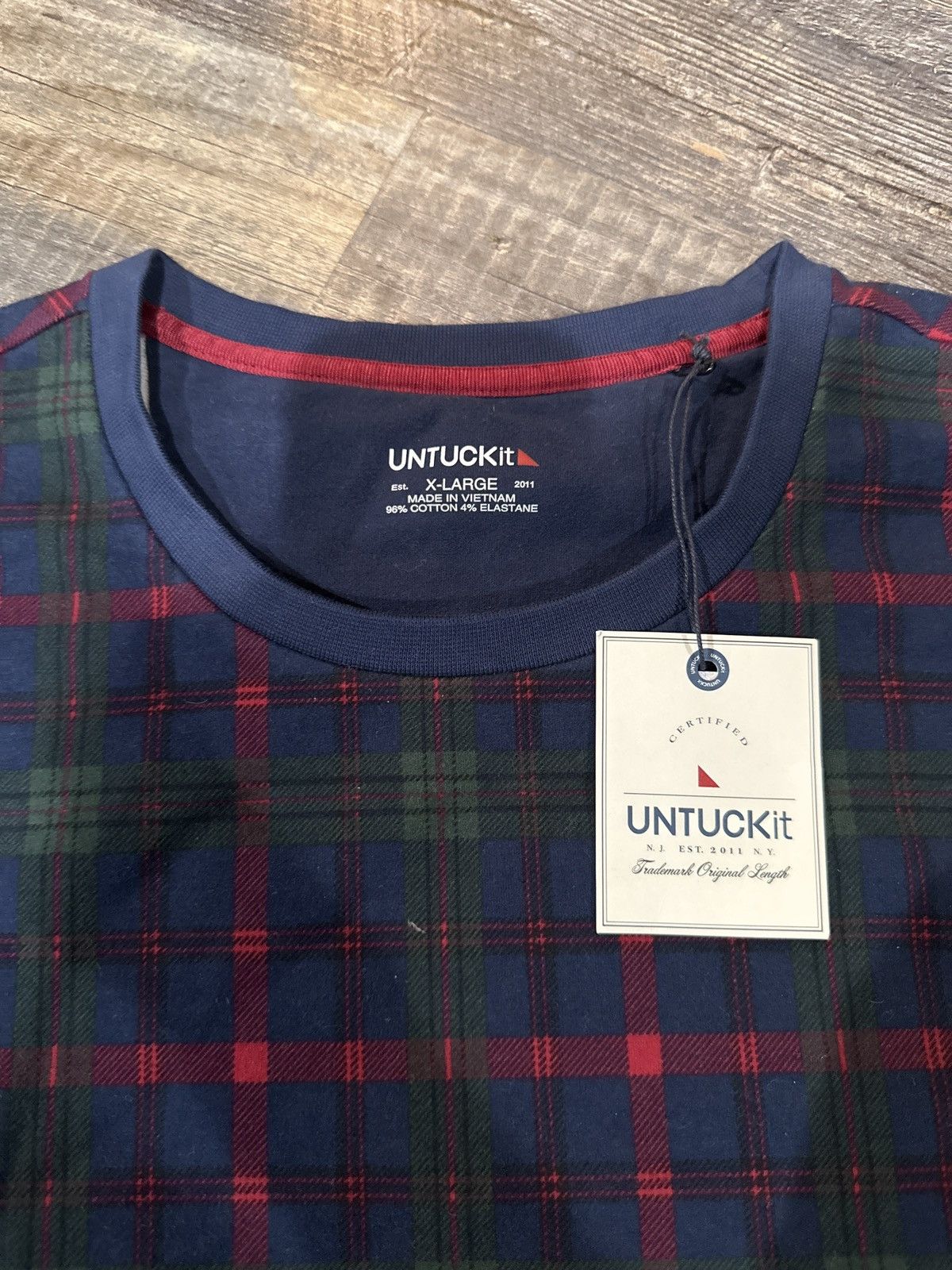 UNTUCKit UNTUCKit Plaid Sweater Size US XL / EU 56 / 4 - 2 Thumbnail