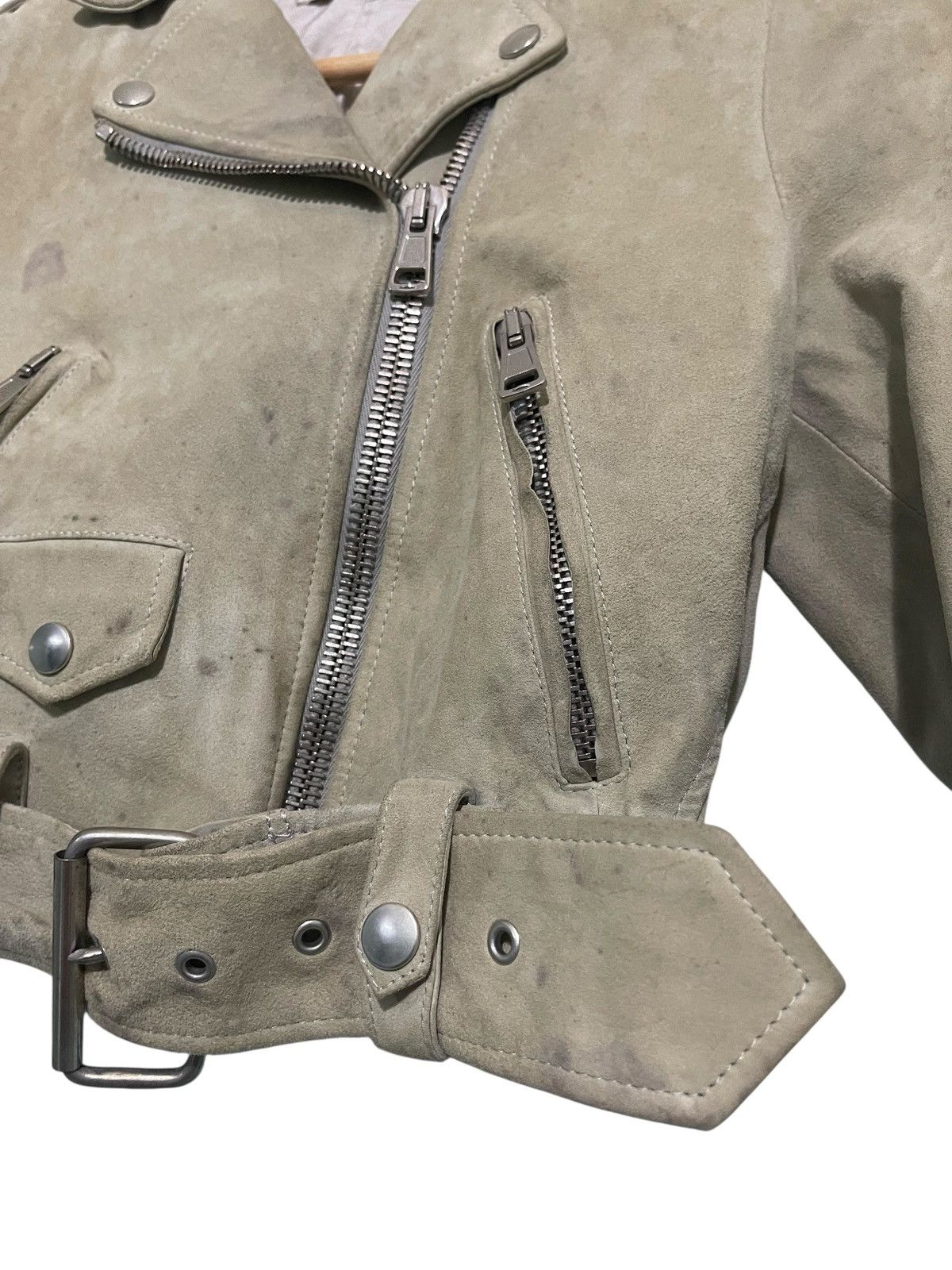 Acne Studios ACNE STUDIOS Suede Biker Jacket Size US S / EU 44-46 / 1 - 5 Thumbnail