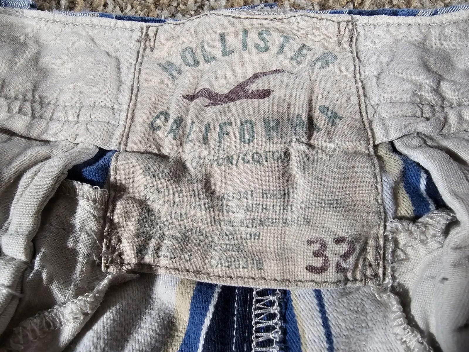 Hollister Hollister White Blue Plaid Sz 32 Shorts Size US 32 / EU 48 - 2 Thumbnail