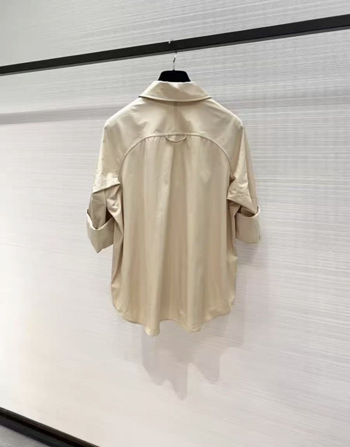 Hermes Hermès Khaki Irregular Long Sleeve Shirt Jacket J33 Size XXS / US 00 / IT 34 - 3 Thumbnail