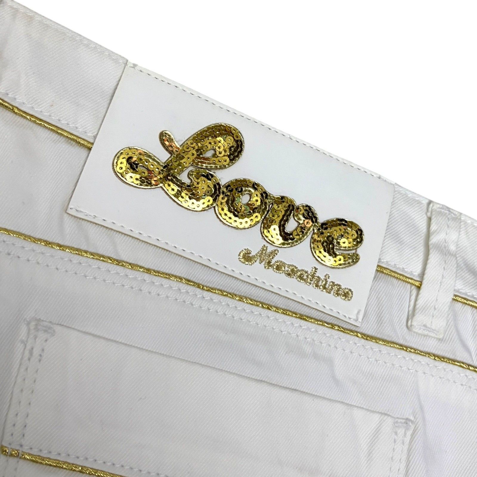 Moschino LOVE MOSCHINO Denim Jeans Luxury Designer Pants Large Size 33" - 3 Thumbnail