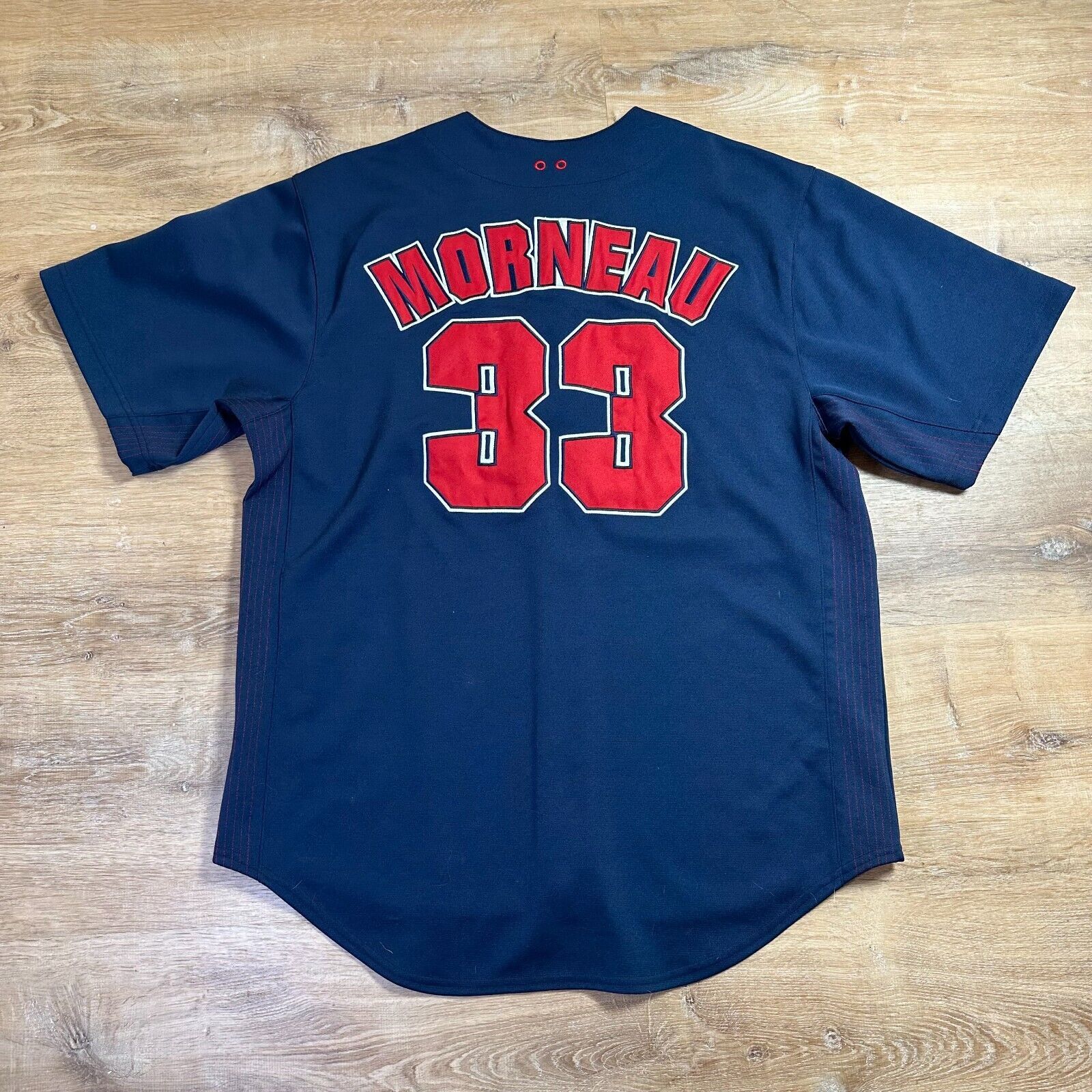 MLB Minnesota Twins Baseball Jersey Morneau Mens Large True Fan Size US L / EU 52-54 / 3 - 4 Thumbnail