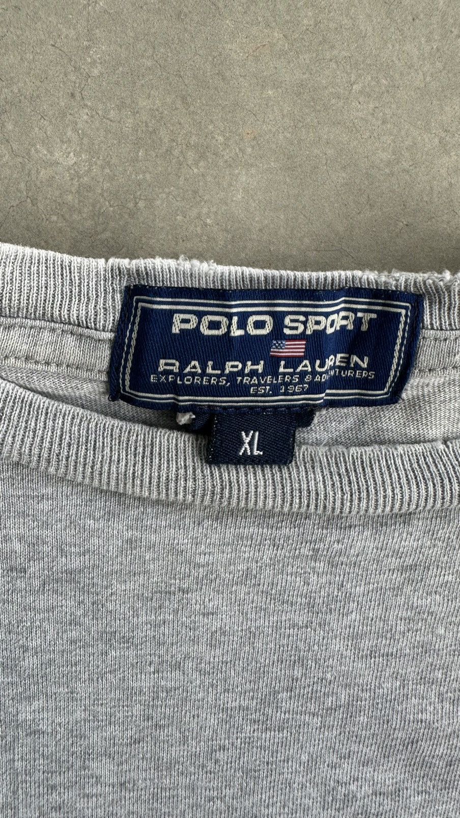 Vintage POLO SPORT ACADEMY BY POLO RALPH LAUREN WELL WORN TEE Size US XL / EU 56 / 4 - 3 Thumbnail