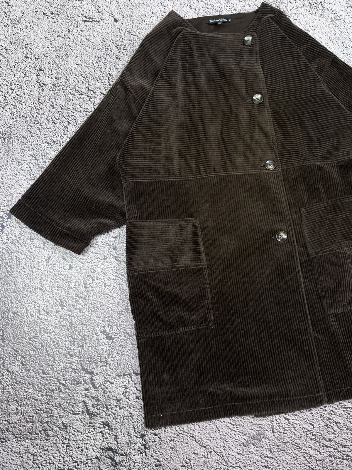 Gudrun Sjoden Gudrun Sjödén Brown Corduroy Boxy Oversized Jacket Coat M Size M / US 6-8 / IT 42-44 - 3 Thumbnail