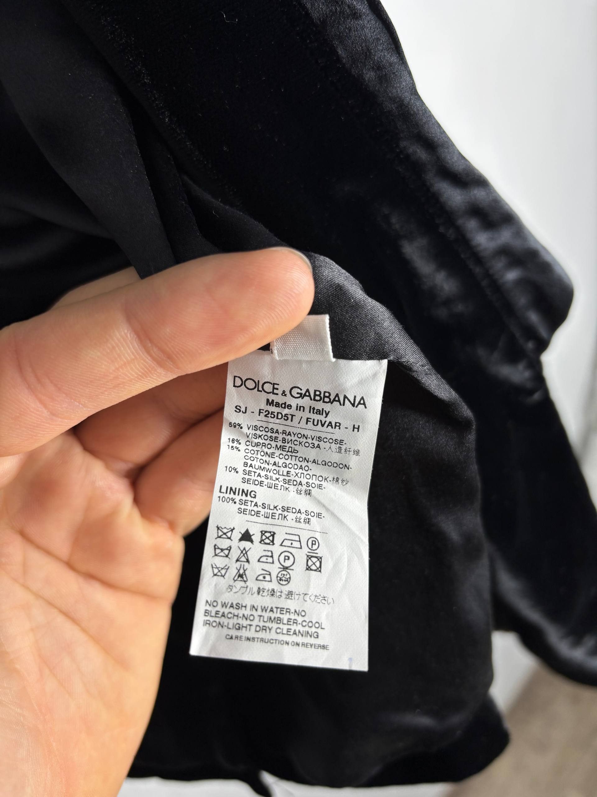 Dolce & Gabbana Dolce & Gabbana Velvet Silk Tuxedo Blazer Shawl Collar 44 IT Size M / US 6-8 / IT 42-44 - 12 Thumbnail