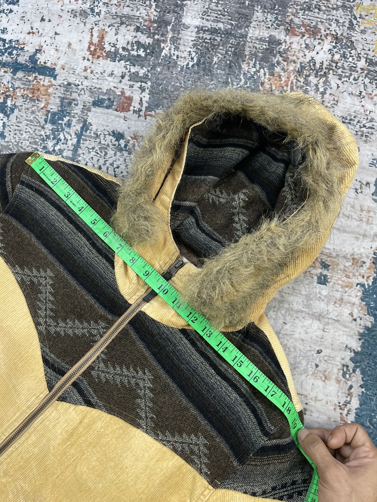 Japanese Brand Monitor GDW Corduroy Navajo Fur Hoodie Jackets Size US S / EU 44-46 / 1 - 16 Thumbnail