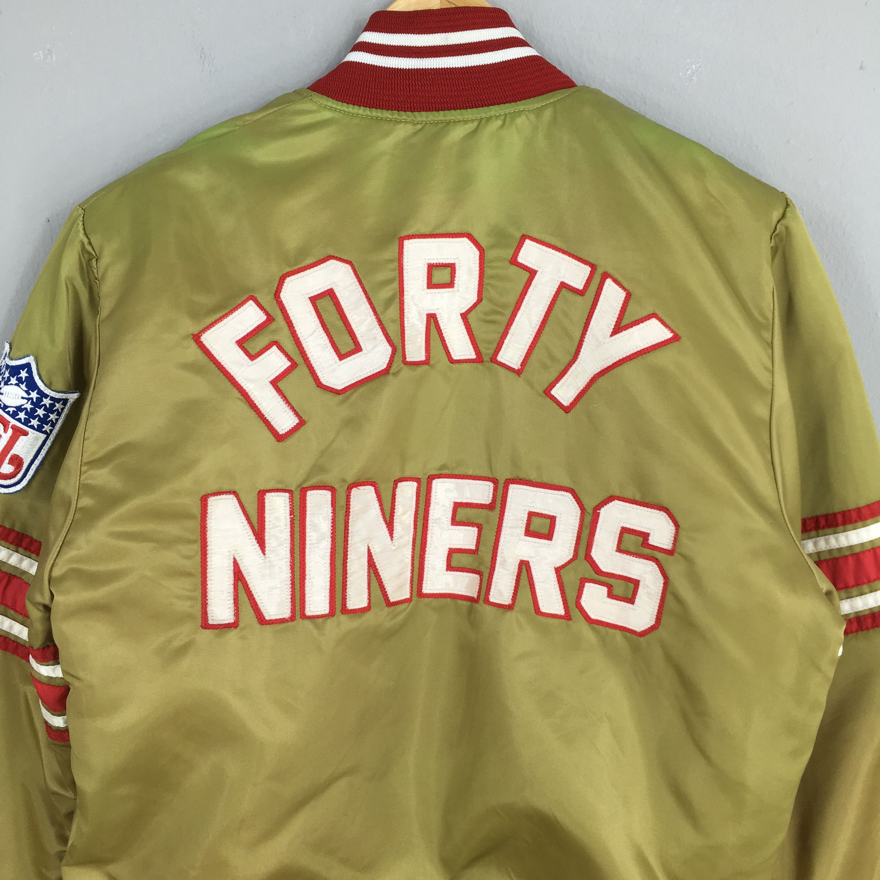 NFL Vintage San Francisco 49ers NFL Gold Satin Jacket Small Size US S / EU 44-46 / 1 - 2 Thumbnail