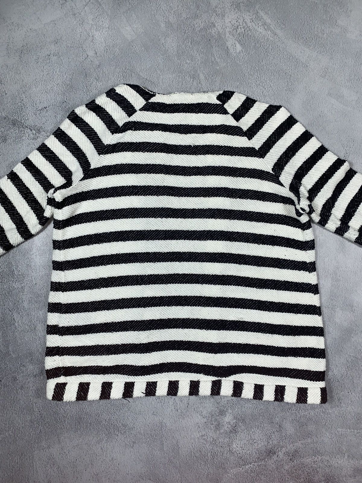 Japanese Brand × Vintage Vintage Y2KJapanese striped cardigan sweater oldmoney size L Size L / US 10 / IT 46 - 6 Thumbnail