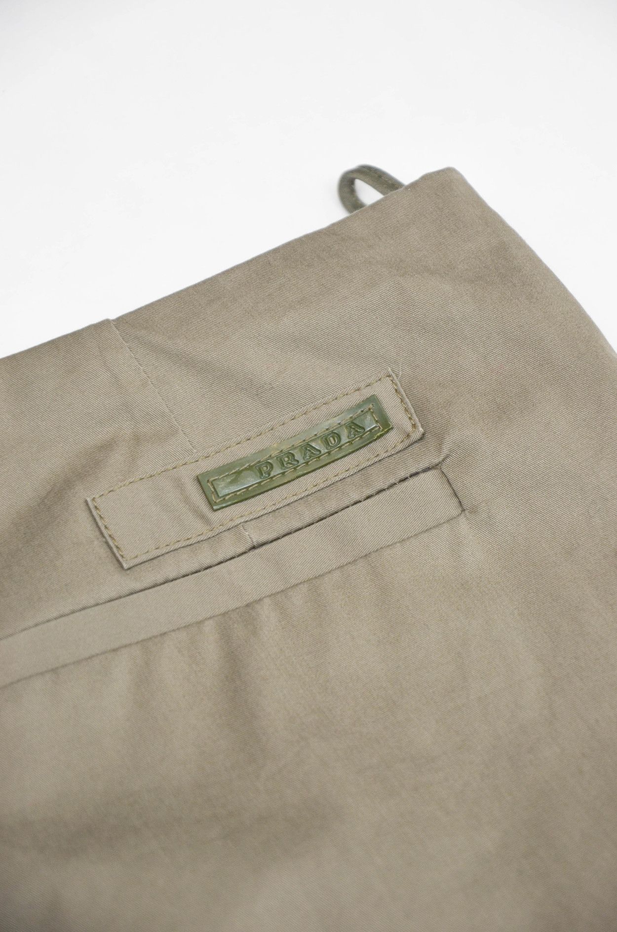 Prada Prada Black Tab Zip Hem Chinos Khaki - Size IT44 (W31–32) Size US 31 - 14 Thumbnail
