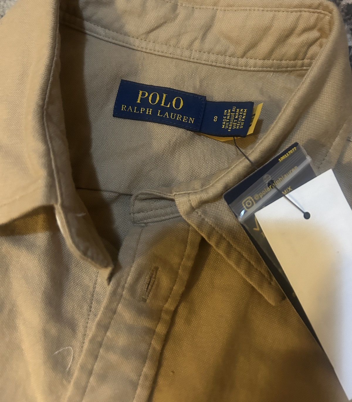 Polo Ralph Lauren Polo Ralph Lauren Cotton Oxford Shirtdress size US 8 Khaki Size M / US 6-8 / IT 42-44 - 3 Thumbnail