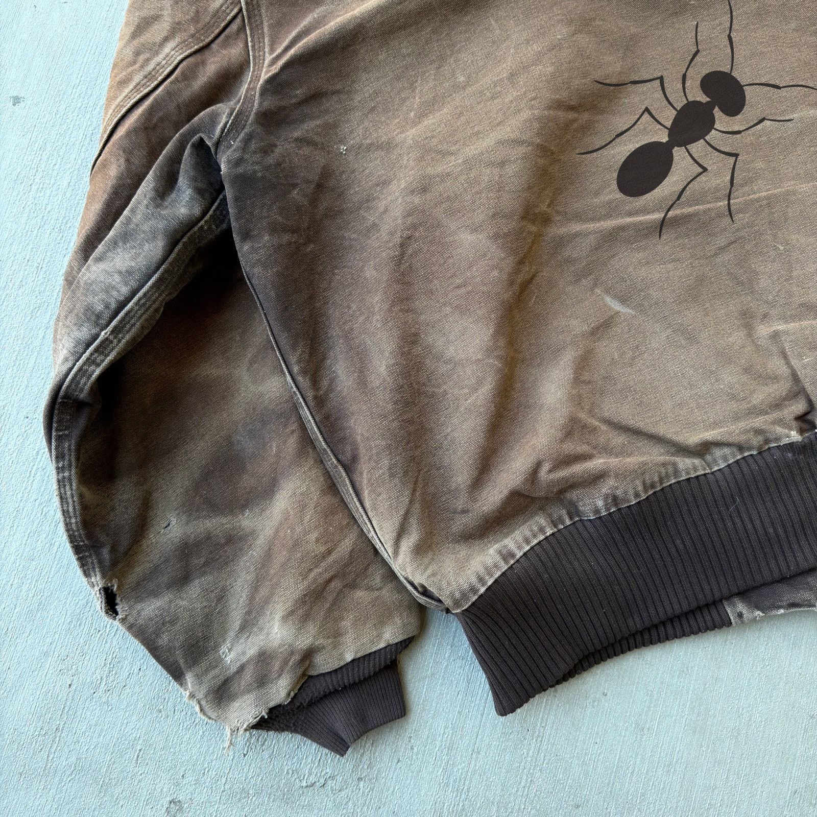 Carhartt × Vintage Carhartt J130 DKB brown hooded work wear jacket Size US L / EU 52-54 / 3 - 7 Thumbnail